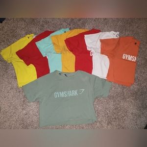 Gymshark Crop Tee Bundle - S - All Men's fit Apollo shirts cropped